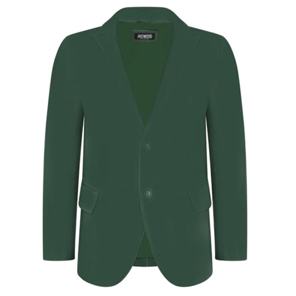 JAKEWOOD - Buttersoft Leather Blazer Style # 7000 in Green